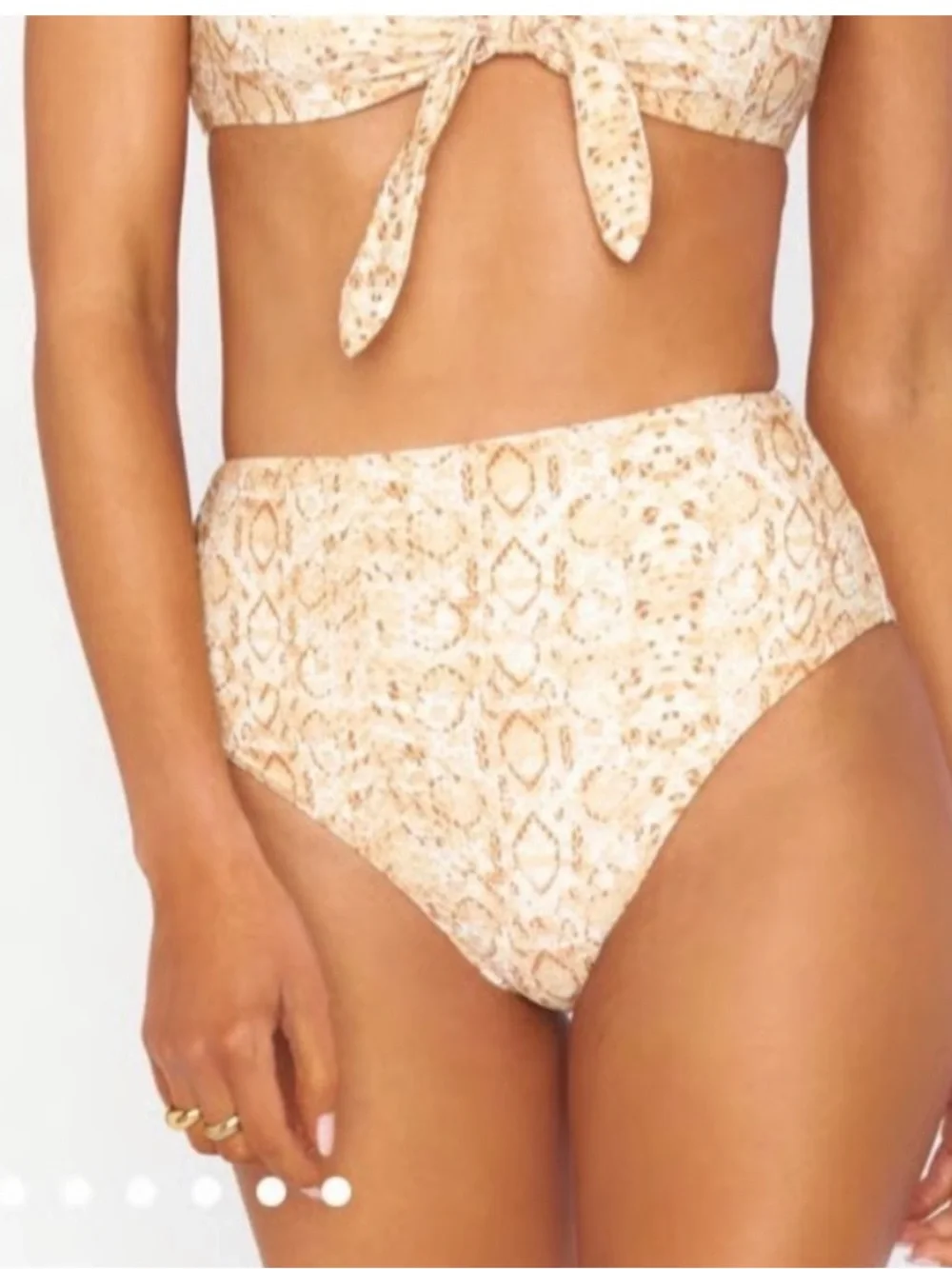 Show Me Your Mumu Desert Snake High Waisted Bikini Bottoms NEW - Picture 1 of 4